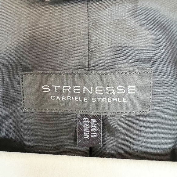 Strenesse Gabriele Strehle Zip Up Jacket with Snaps Tan Women's 6 - Picture 9 of 12